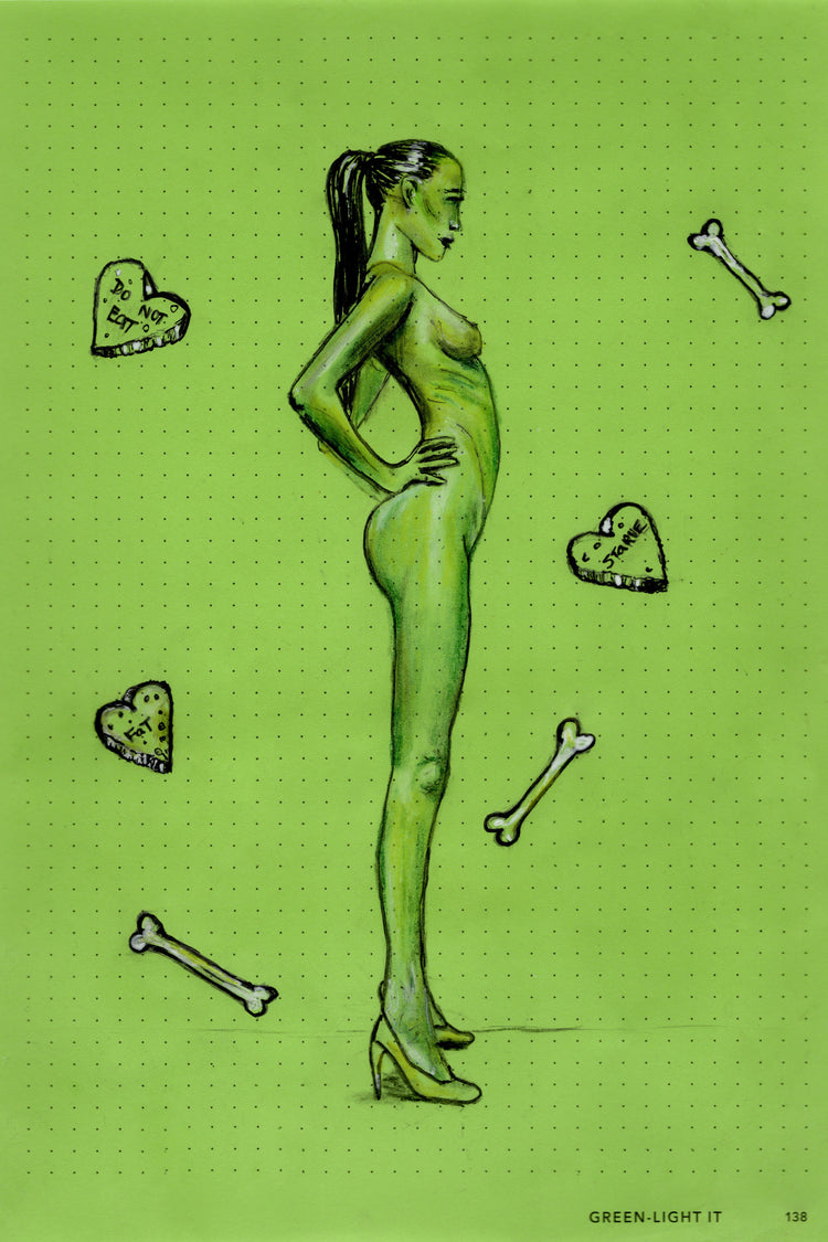 Starve Series Green Illusion Print