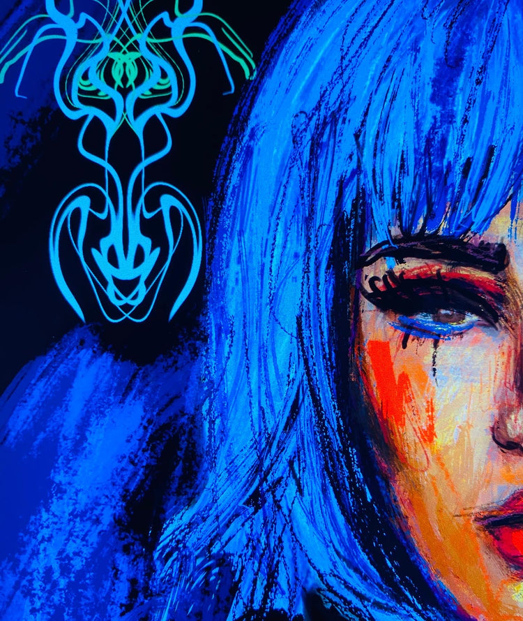 Cobalt Captivation Luxe Print