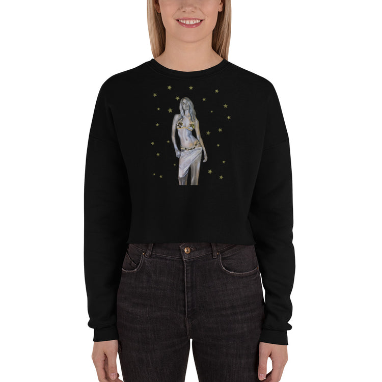 Star girl crop sweatshirt