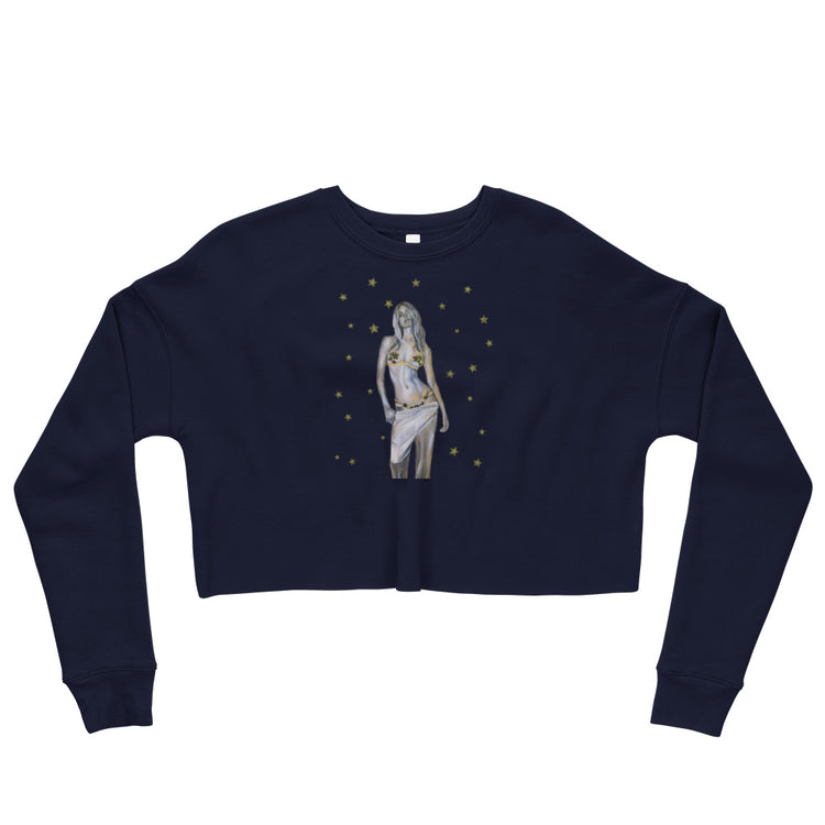 Star girl crop sweatshirt