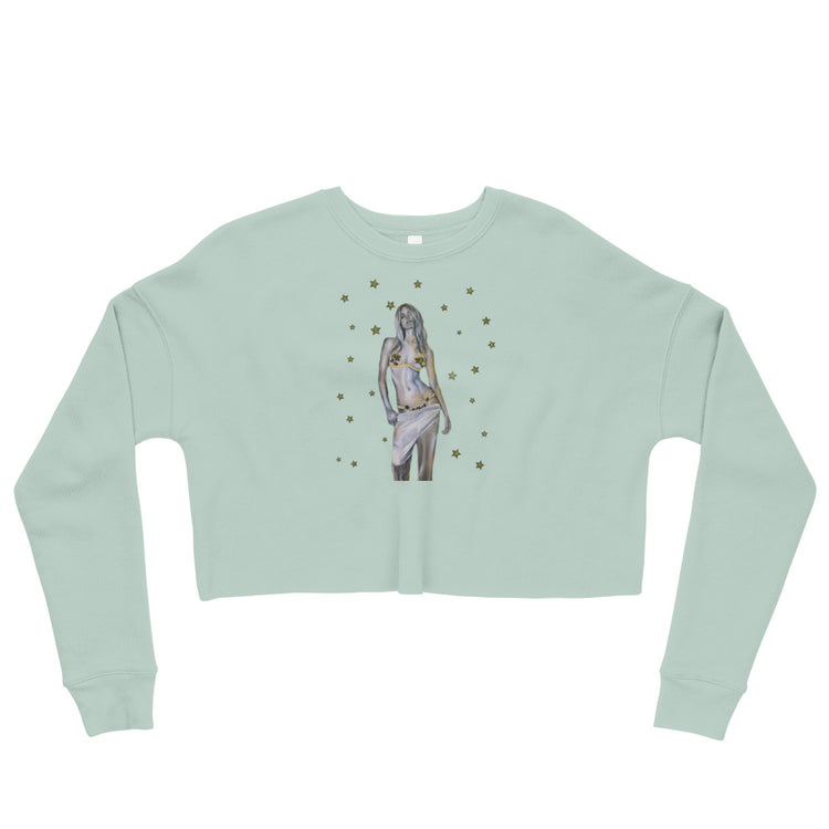 Star girl crop sweatshirt