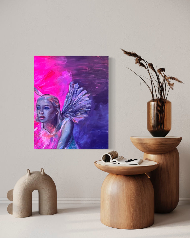 Neon Juliet Printed Canvas