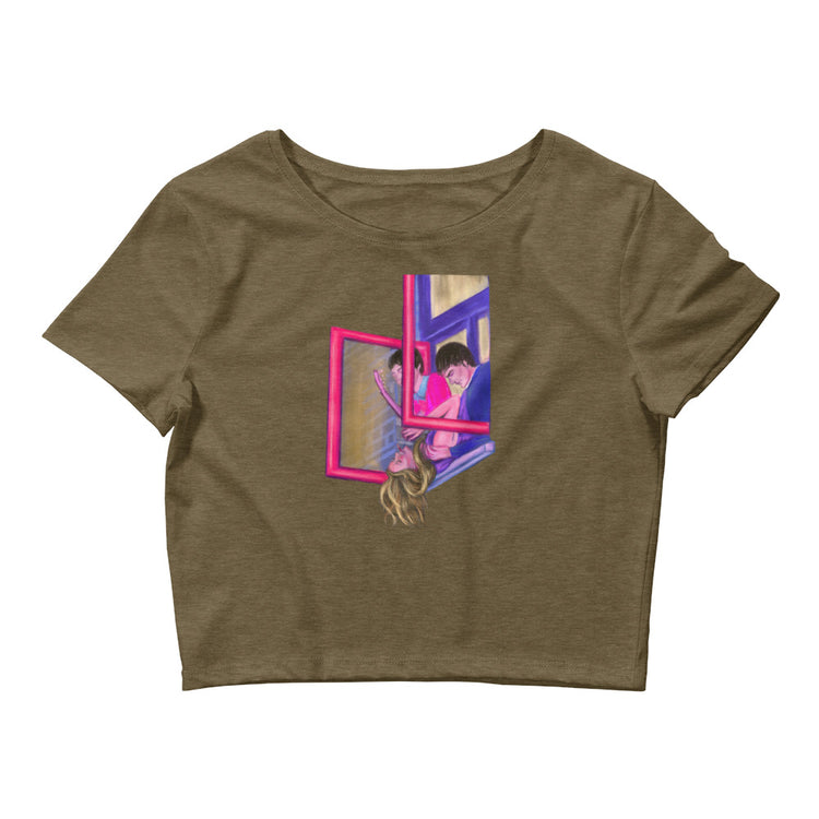 just hangin Crop tee