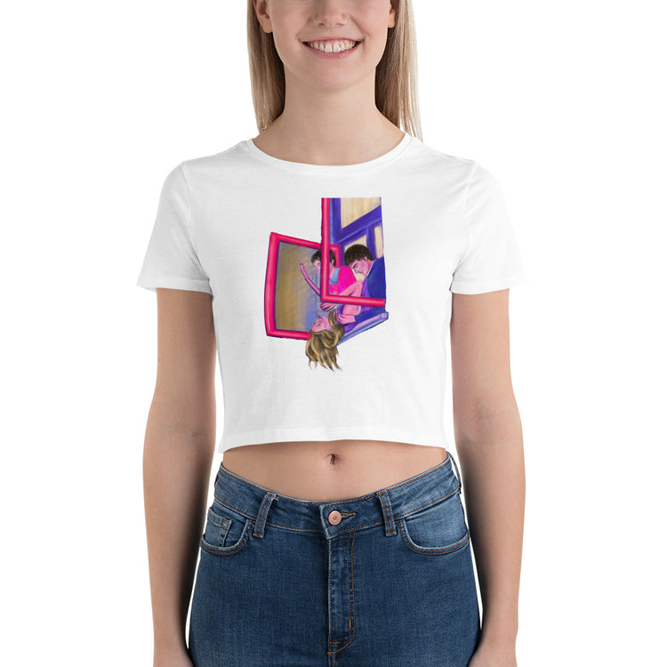just hangin Crop tee